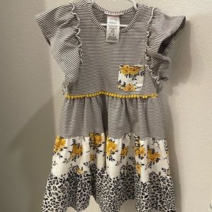 Leopard flower Bonnie Jean dress